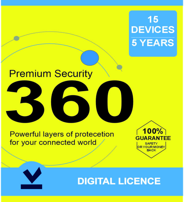 Premium Security 360 for 15 Devices – 5 Years Protection